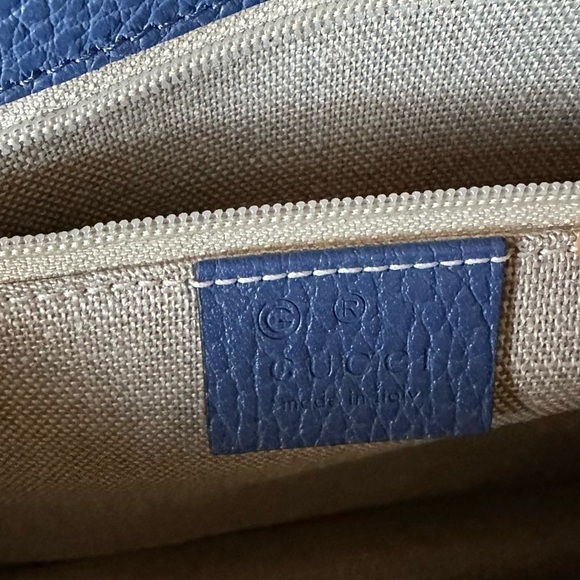 NEW authentic GUCCI Medium Dollar Interlocking G leather Shoulder Bag - Picture 10 of 13